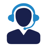 icon that looks like a telephone operator